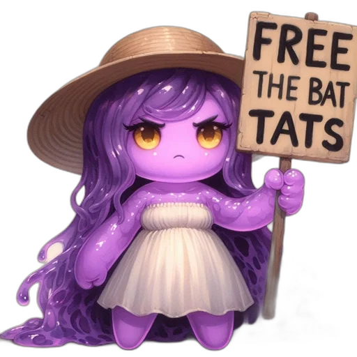 hat, creature, concept art, 3d render transparent PNG cut-out