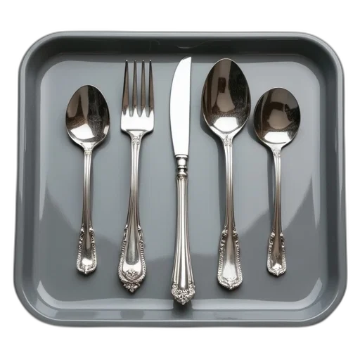 food, monochrome, five, different transparent PNG cut-out