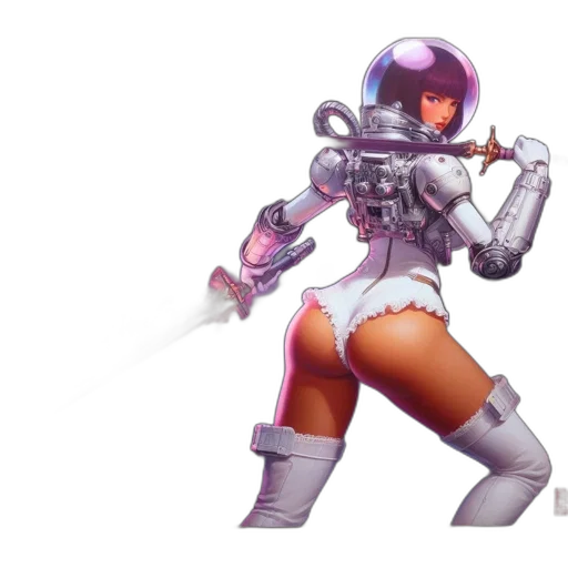 robot, weapon, staff, sword transparent PNG cut-out
