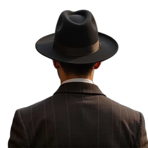 hat, jacket, staff, face transparent PNG cut-out