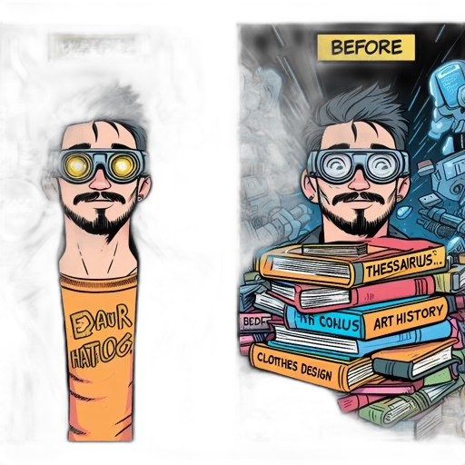 comic book art, concept art, cartoon, cyberpunk transparent PNG cut-out