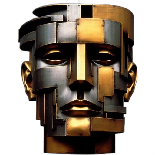 mask, face, robot, crown transparent PNG cut-out