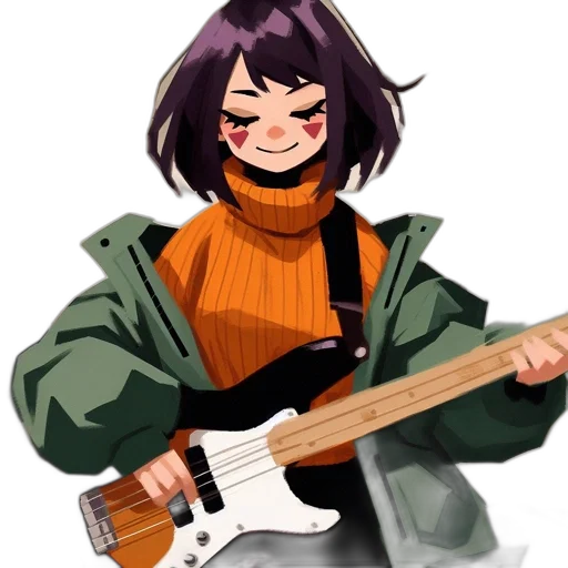 jacket, weapon, staff, creature transparent PNG cut-out