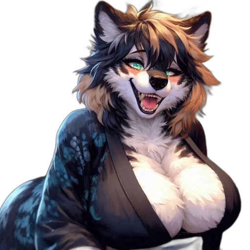 animal, dress, jacket, staff transparent PNG cut-out