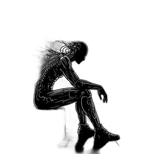hair, creature, robot, mask transparent PNG cut-out