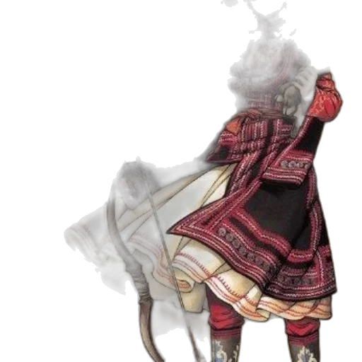 dragon, mask, staff, weapon transparent PNG cut-out