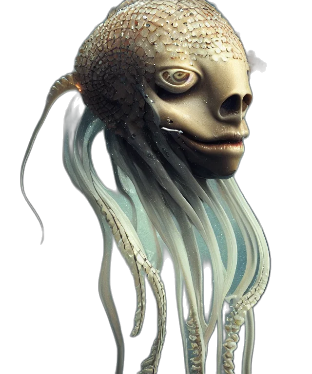 mask, creature, face, hair transparent PNG cut-out