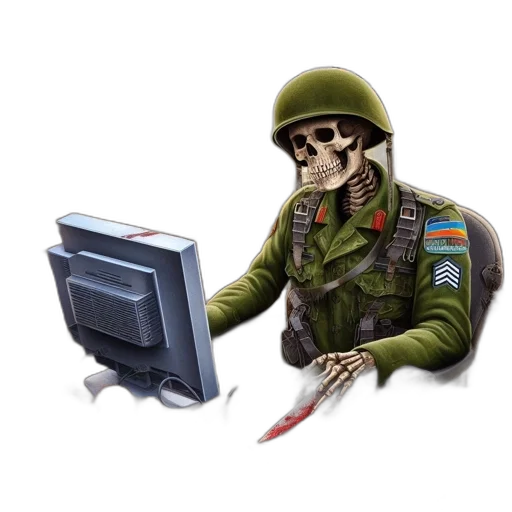 weapon, robot, staff, mask transparent PNG cut-out