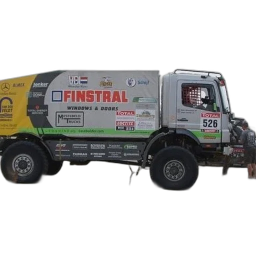 3d render, large, truck, word transparent PNG cut-out
