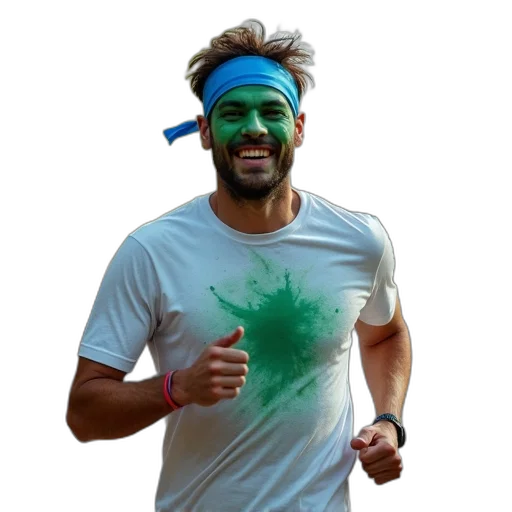 mask, staff, green, neon transparent PNG cut-out