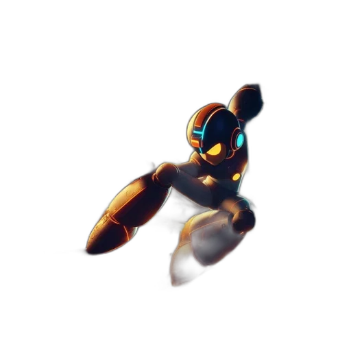 robot, weapon, staff, creature transparent PNG cut-out