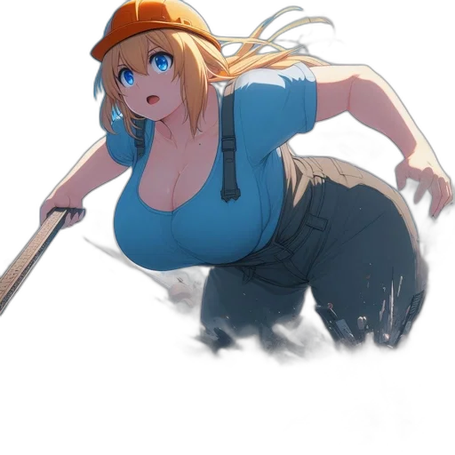 hat, staff, weapon, dress transparent PNG cut-out