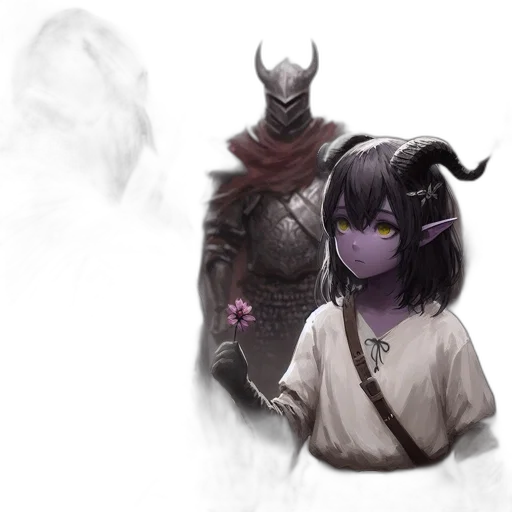 mask, dragon, staff, creature transparent PNG cut-out