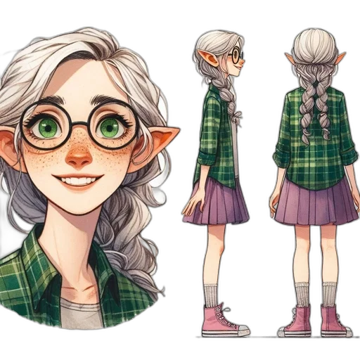 concept art, fantasy art, watercolor, comic book art transparent PNG cut-out