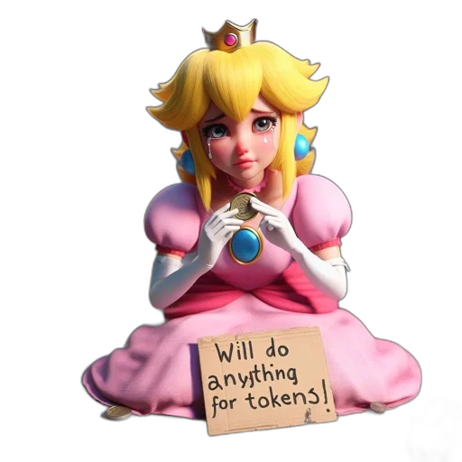 dress, crown, concept art, 3d render transparent PNG cut-out