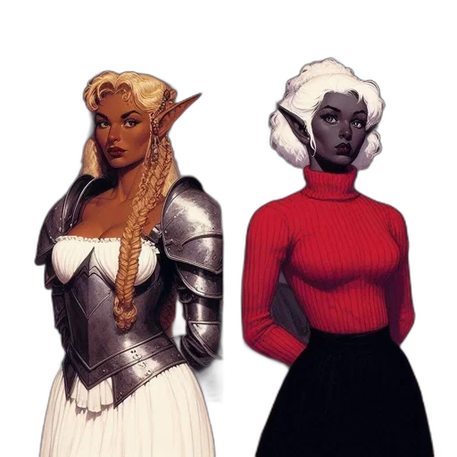 concept art, fantasy art, pixel art, comic book art transparent PNG cut-out