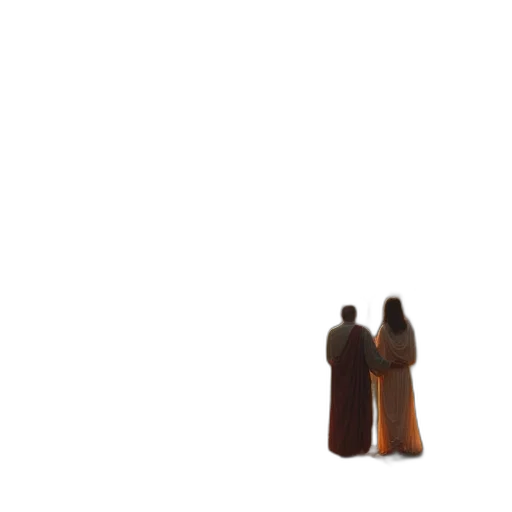 dress, bottle, staff, hair transparent PNG cut-out