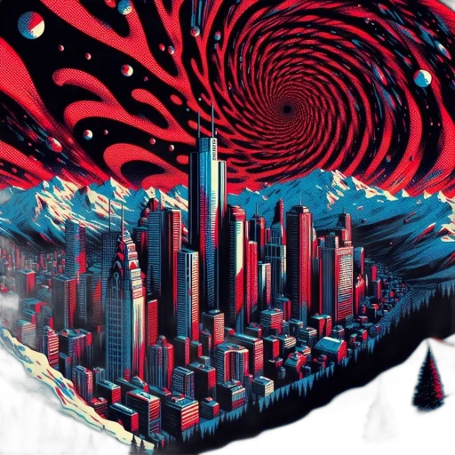 umbrella, concept art, comic book art, cyberpunk transparent PNG cut-out