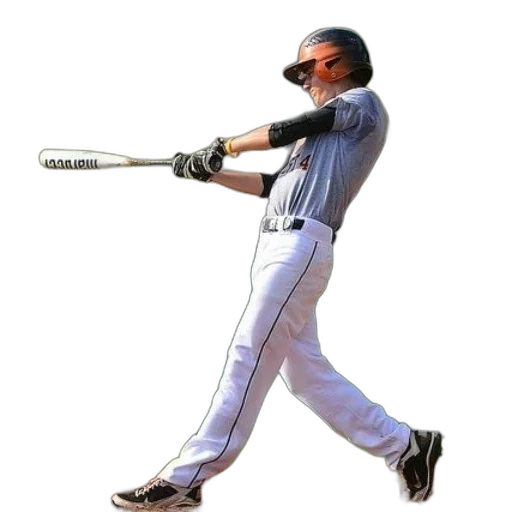 staff, baseball, player, grey transparent PNG cut-out