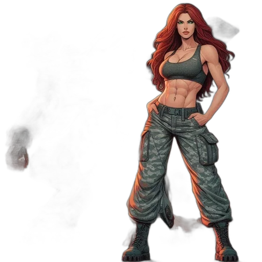 concept art, comic book art, fantasy art, 3d render transparent PNG cut-out