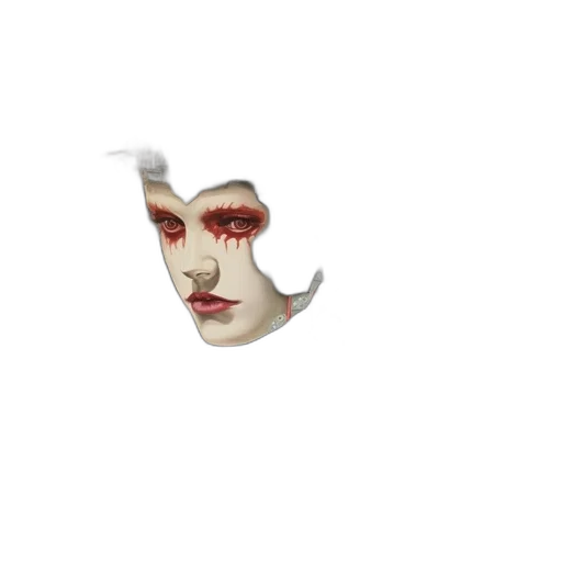 mask, face, creature, staff transparent PNG cut-out