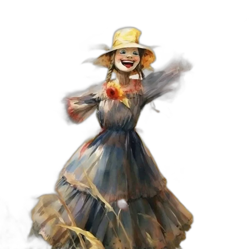dress, hat, concept art, photorealistic transparent PNG cut-out