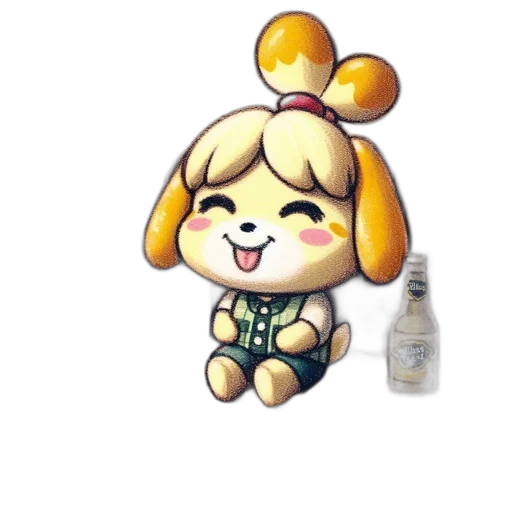 bottle, animal, creature, dress transparent PNG cut-out