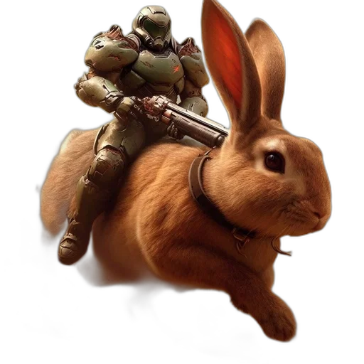 animal, weapon, concept art, photorealistic transparent PNG cut-out