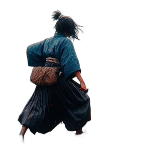 sword, staff, hair, weapon transparent PNG cut-out