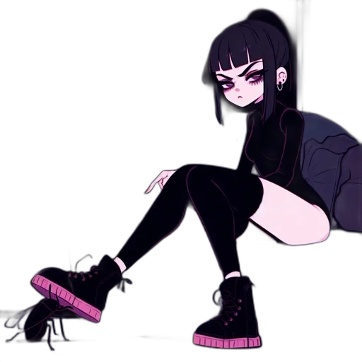 shoes, creature, jacket, cyberpunk transparent PNG cut-out