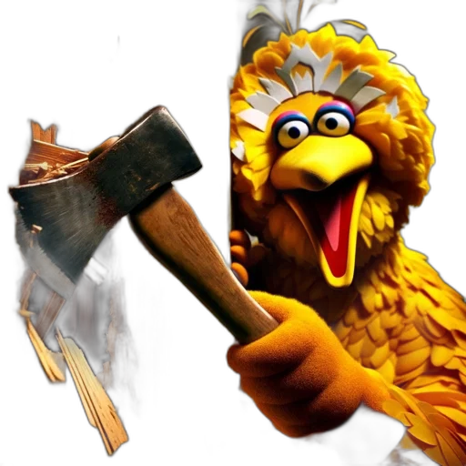 staff, weapon, animal, 3d render transparent PNG cut-out