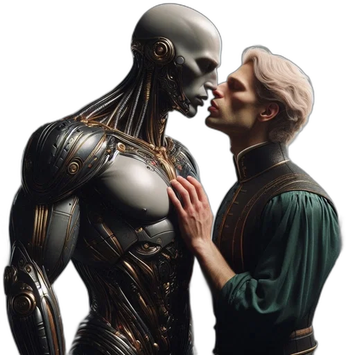 robot, mask, concept art, fantasy art transparent PNG cut-out