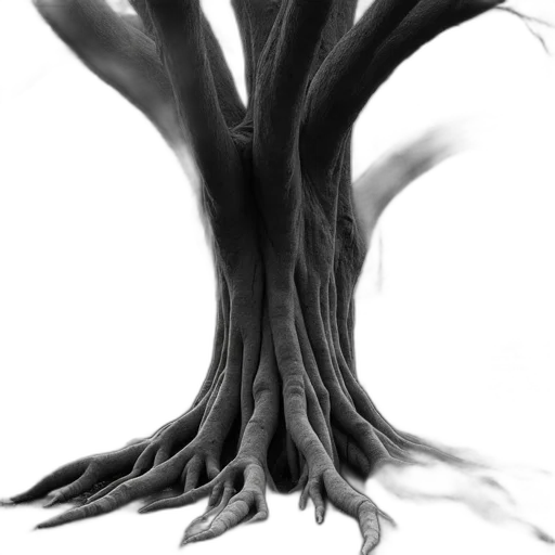 tree, hair, creature, dragon transparent PNG cut-out