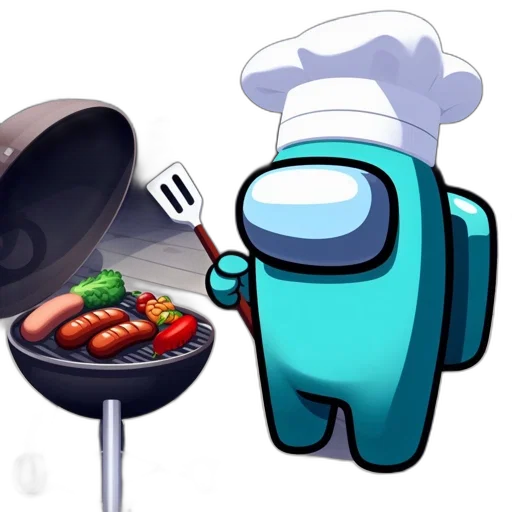 food, robot, staff, concept art transparent PNG cut-out