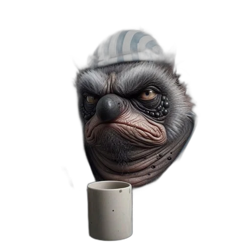 staff, face, animal, creature transparent PNG cut-out