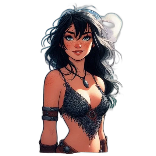 dress, comic book art, fantasy art, concept art transparent PNG cut-out