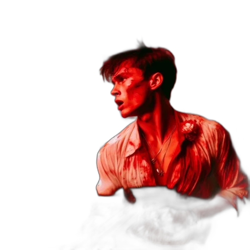 jacket, face, creature, concept art transparent PNG cut-out