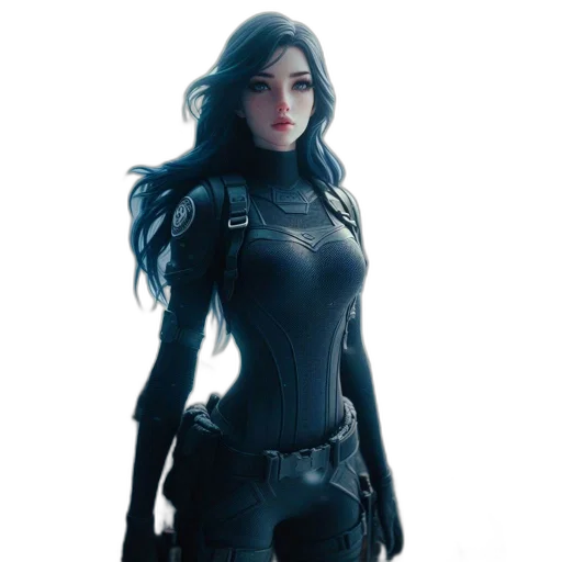 robot, dress, concept art, comic book art transparent PNG cut-out