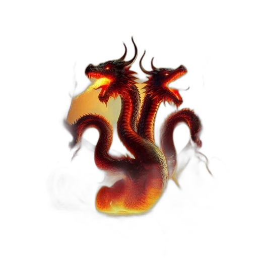 dragon, staff, creature, animal transparent PNG cut-out