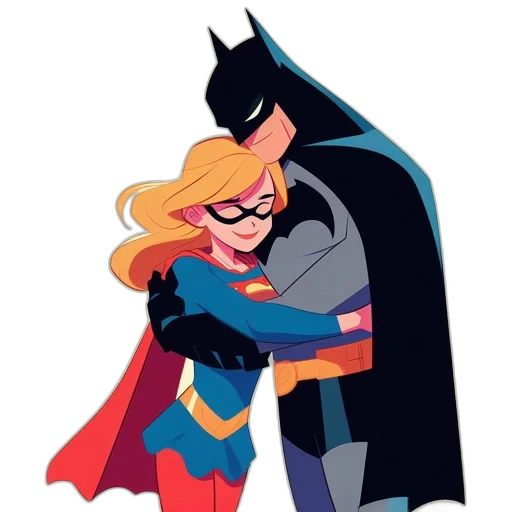 comic book art, concept art, cartoon, supergirl transparent PNG cut-out