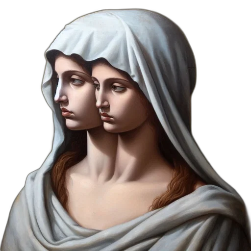 face, jewelry, photorealistic, oil painting transparent PNG cut-out