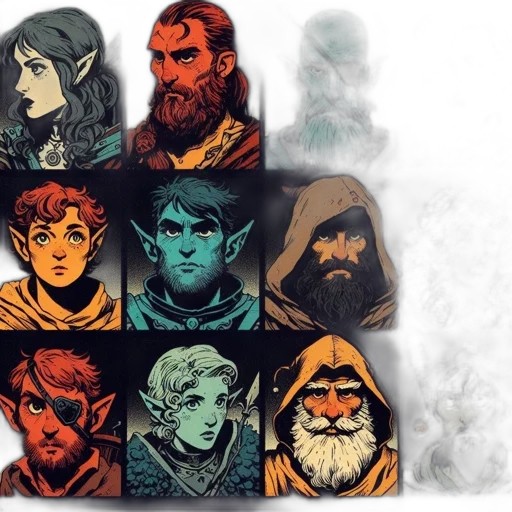 mask, concept art, fantasy art, comic book art transparent PNG cut-out