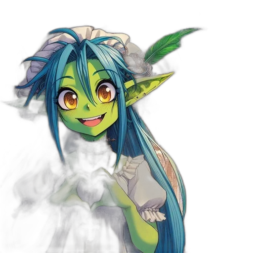 mask, dragon, staff, creature transparent PNG cut-out