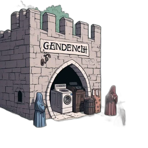 building, concept art, 3d render, fantasy art transparent PNG cut-out