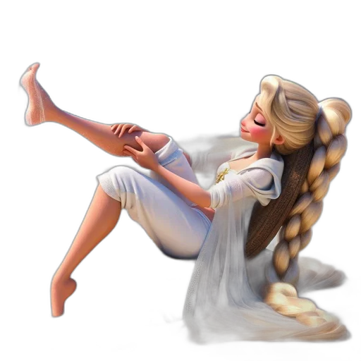 hair, staff, fantasy art, concept art transparent PNG cut-out