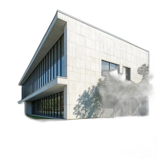 building, staff, 3d render, photorealistic transparent PNG cut-out