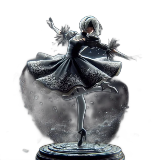 dress, concept art, fantasy art, 3d render transparent PNG cut-out