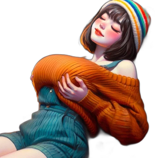hat, dress, jacket, face transparent PNG cut-out