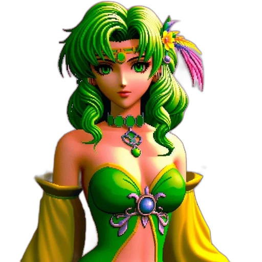 jewelry, dress, fantasy art, 3d render transparent PNG cut-out