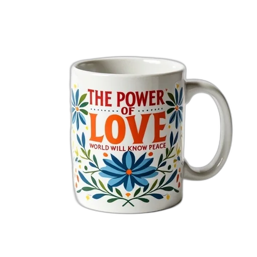 flower, white, coffee, mug transparent PNG cut-out
